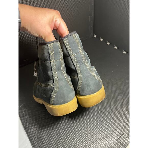 Timberland Mens Navy Blue Nubuck Leather Suede Work Boots Outdoors Size 8 M - Picture 6 of 8